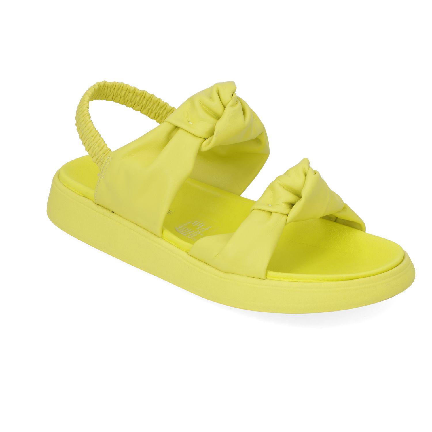 Sandalia Plana Moleca Amarillo 10857-1