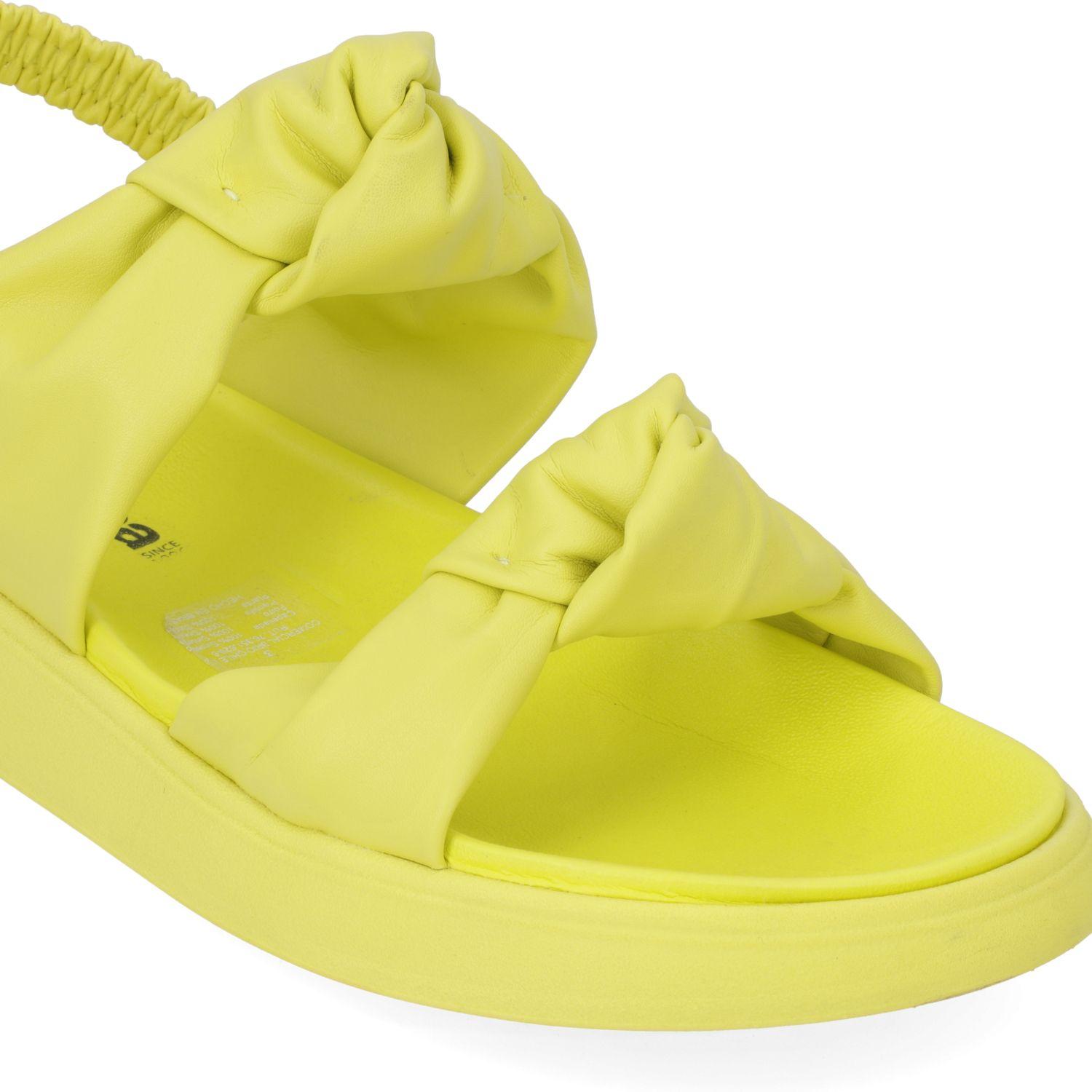 Sandalia Plana Moleca Amarillo 10857-4