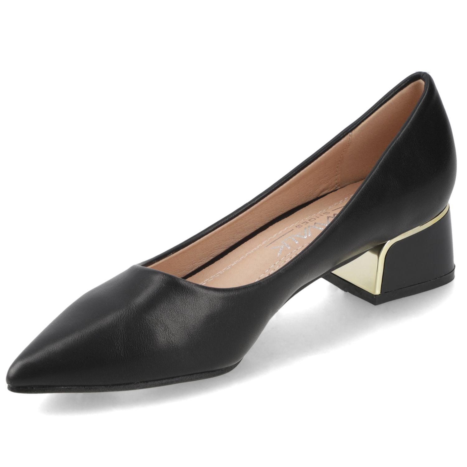 Zapato Taco Negro New Walk-2