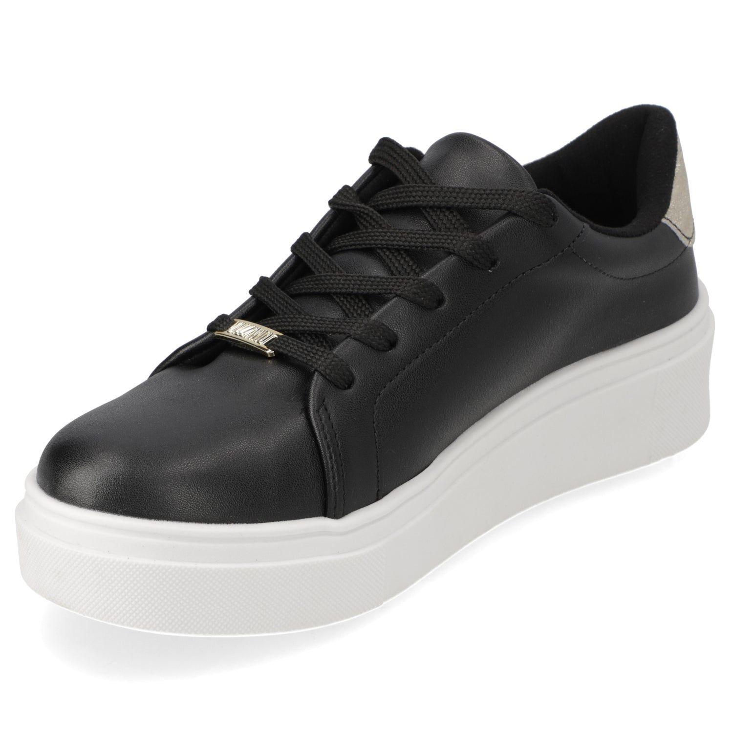 Zapatillas Casuales Negras Con Dorado Vizzano-2