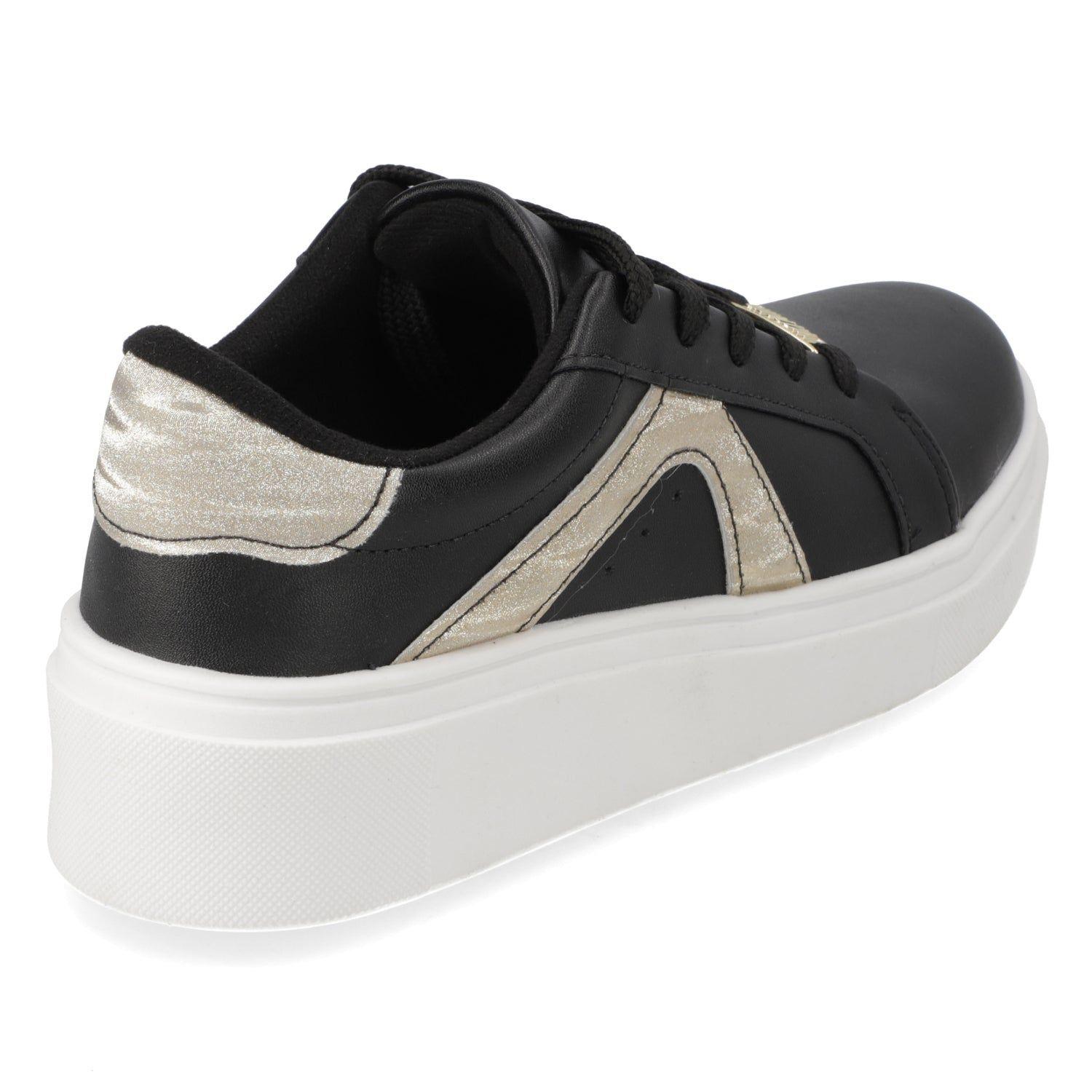 Zapatillas Casuales Negras Con Dorado Vizzano-4