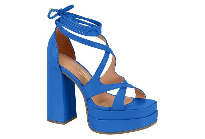 Sandalia Taco Vizzano Azul Efecto Cuero-0