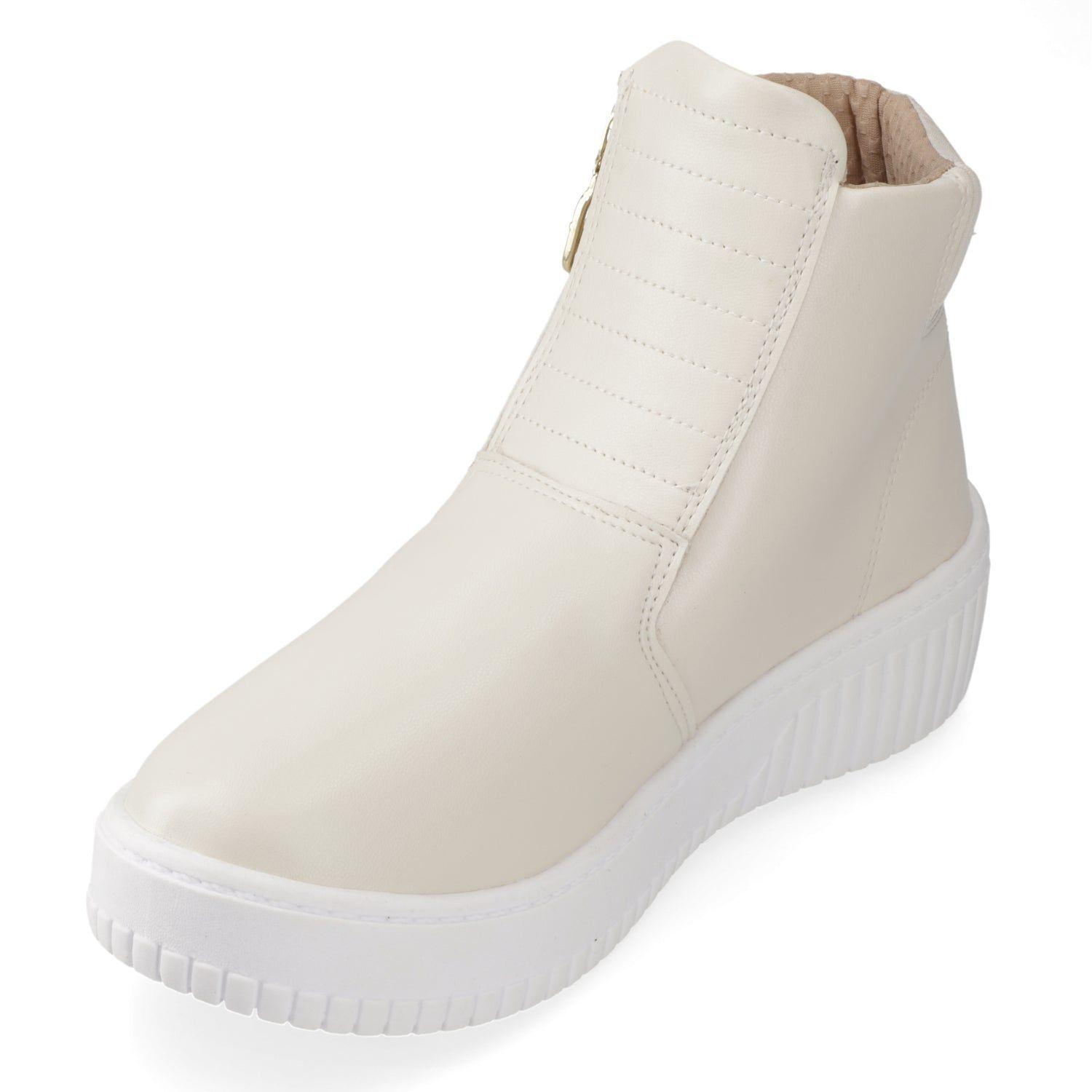 Zapatillas Casuales Blancas Con Tachas Beira Rio-2