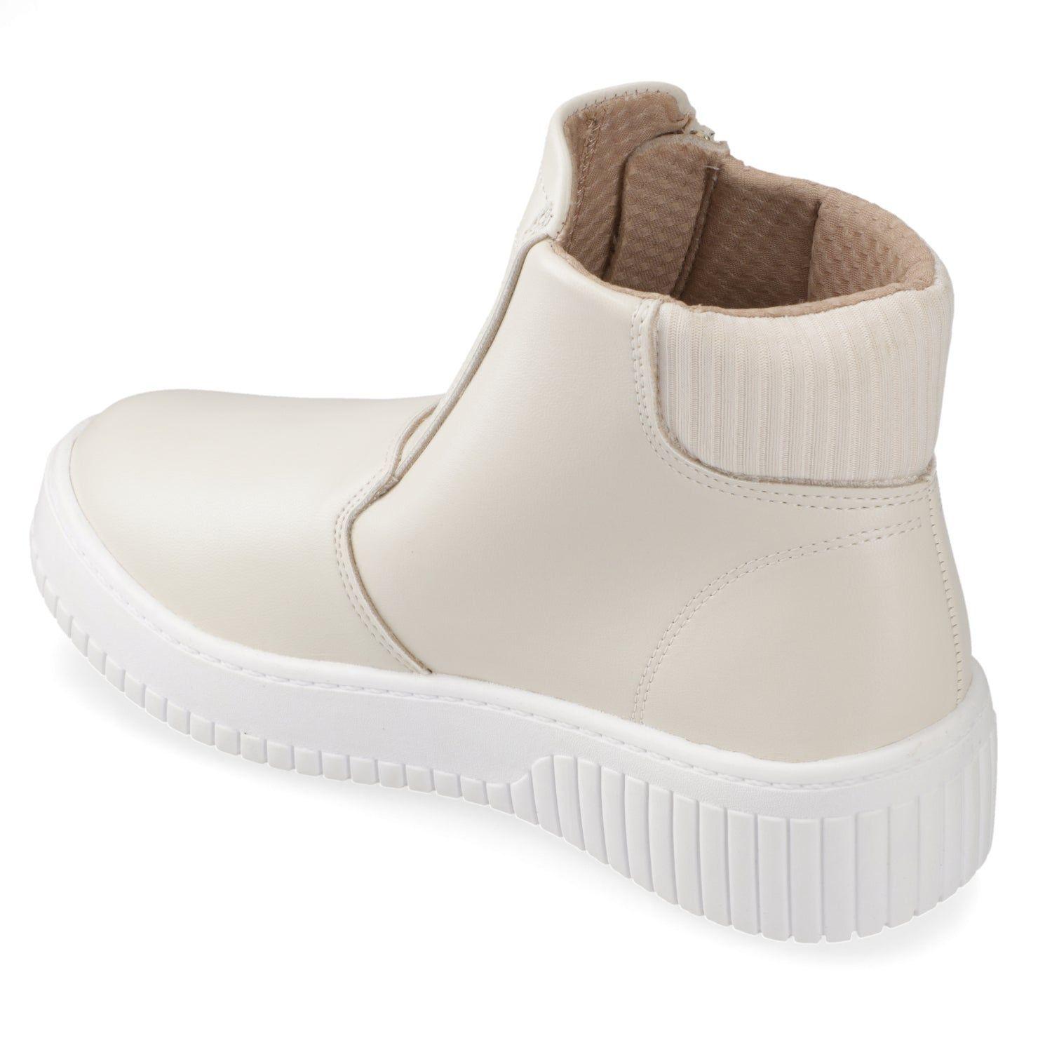 Zapatillas Casuales Blancas Con Tachas Beira Rio-4