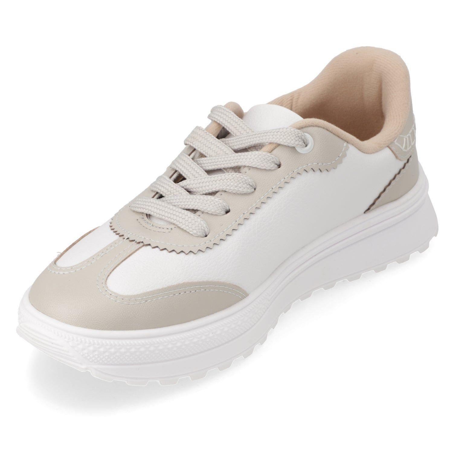 Zapatilla Casual Mujer Blanco Moleca-2