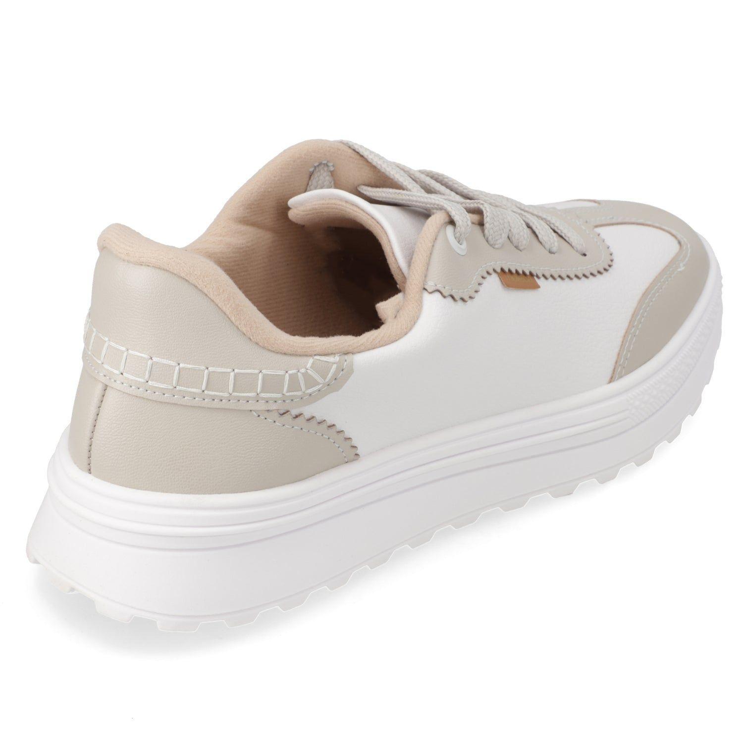 Zapatilla Casual Mujer Blanco Moleca-4