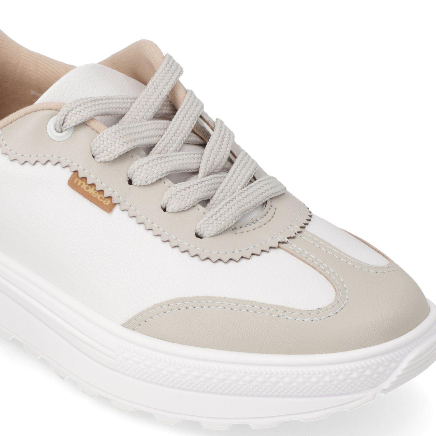 Zapatilla Casual Mujer Blanco Moleca-5