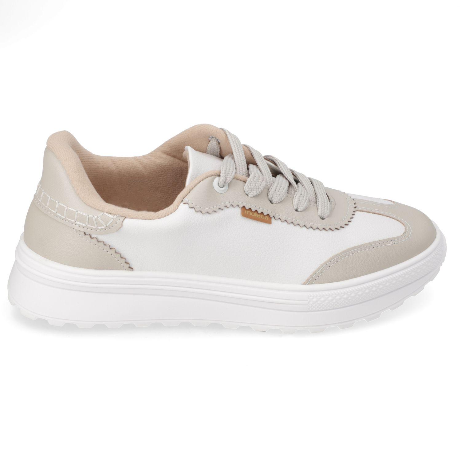 Zapatilla Casual Blanco Moleca-1