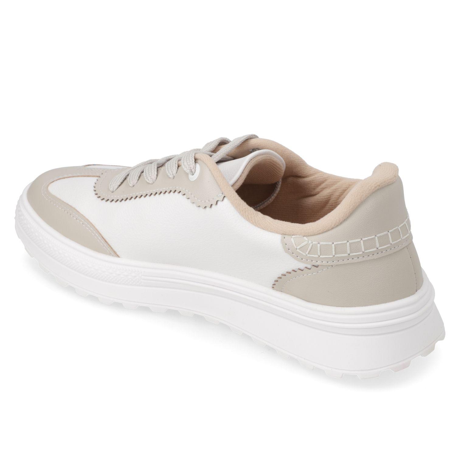 Zapatilla Casual Blanco Moleca-3