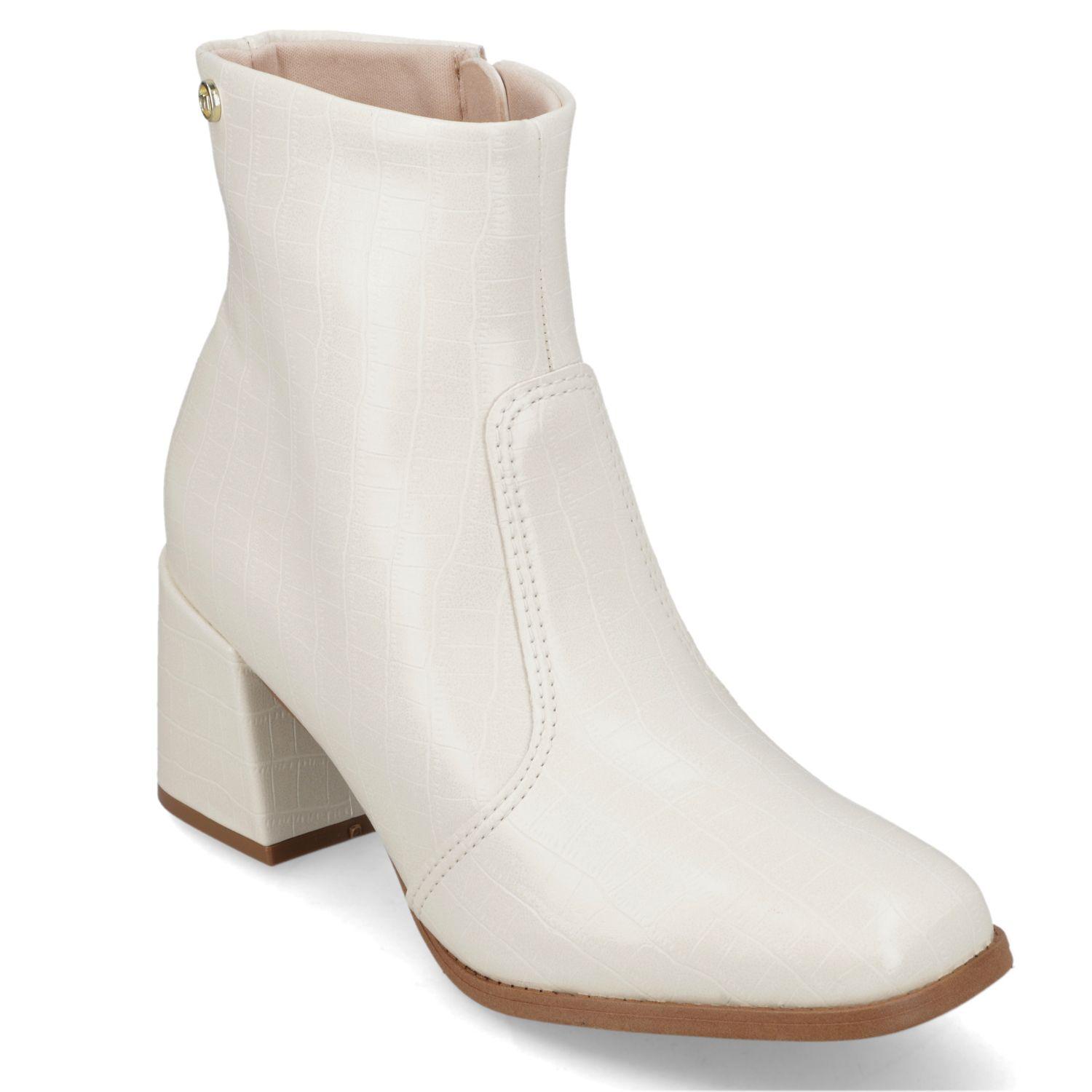 Botin Mujer Blanco OFF Moleca-0