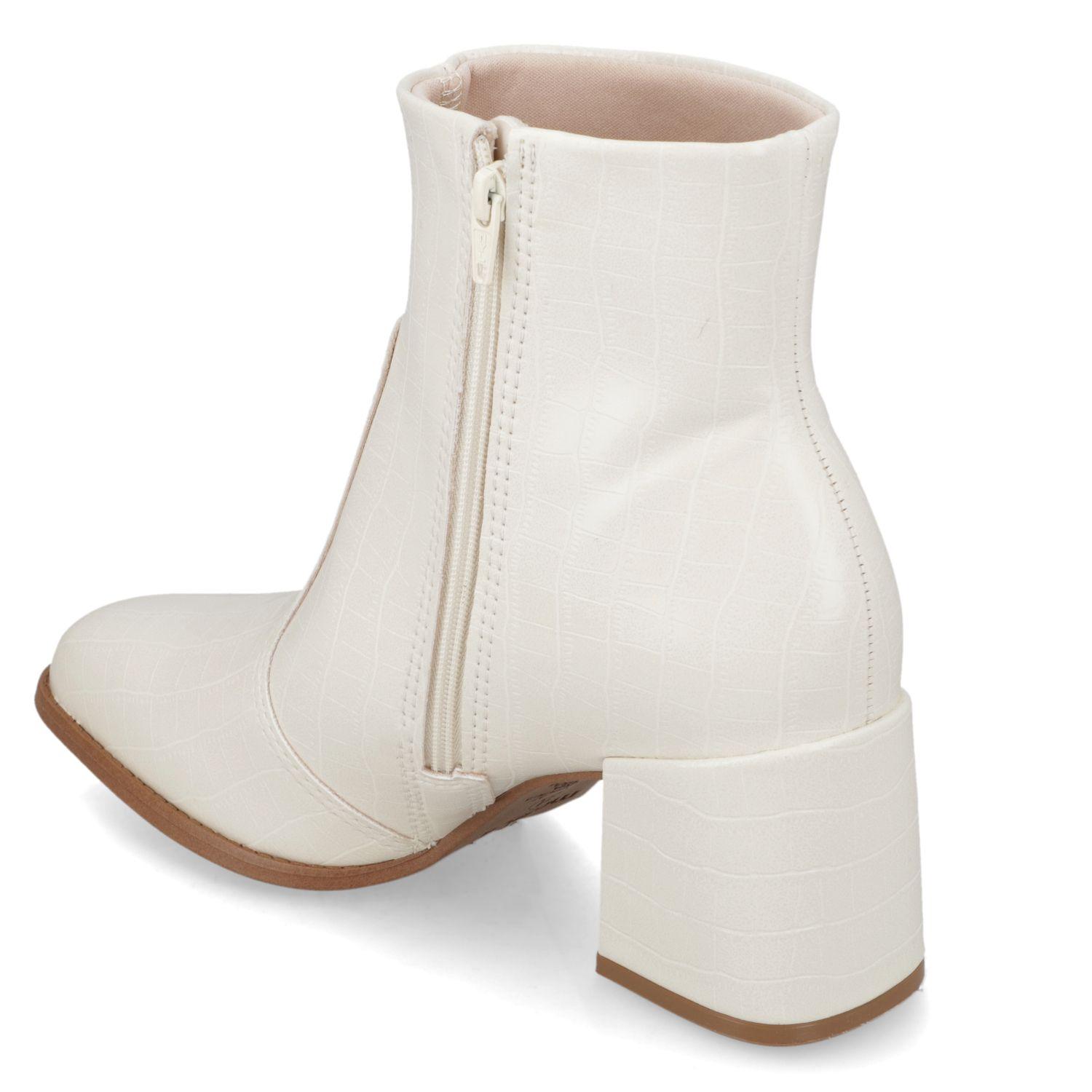 Botin Mujer Blanco OFF Moleca-3