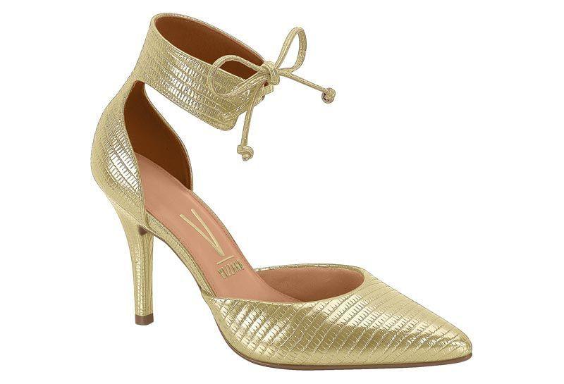 Zapato Mujer Taco Aguja Stiletto Dorado 1184-1573 Vizzano-0
