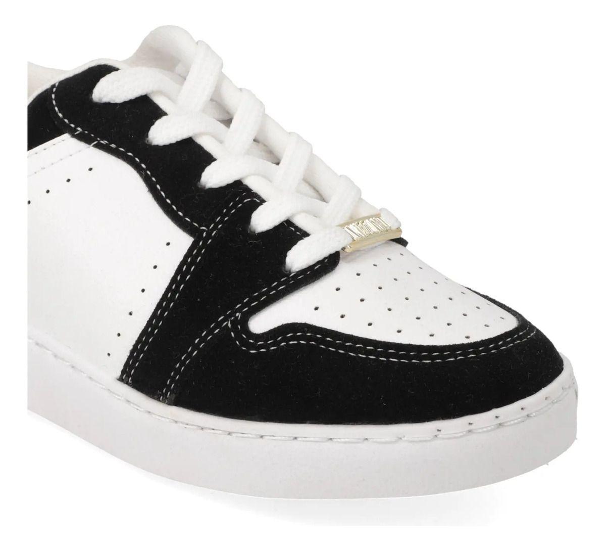 Zapatilla Casual Blanco Con Negro Vizzano-5