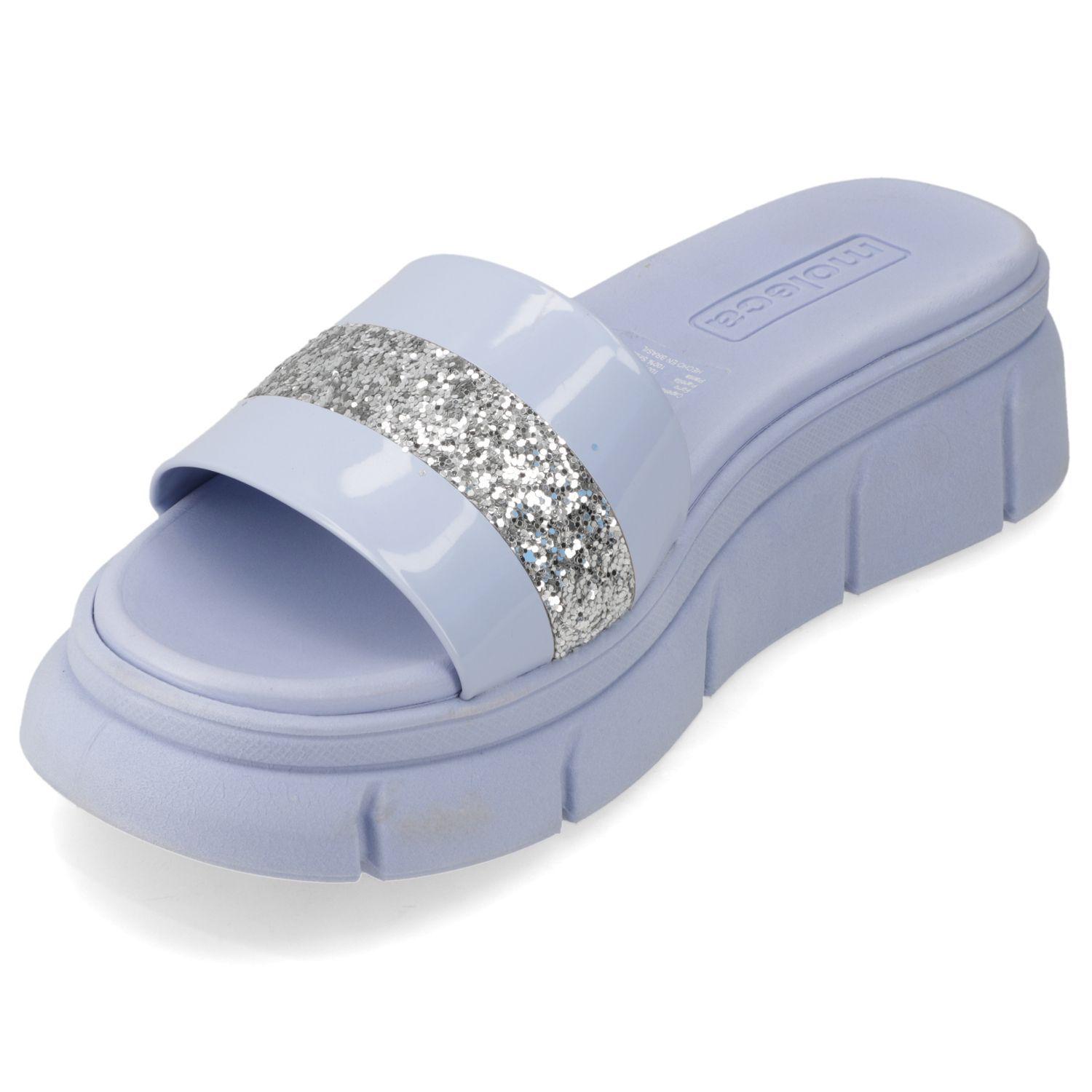 Sandalia Plana Moleca Azul 13431-2