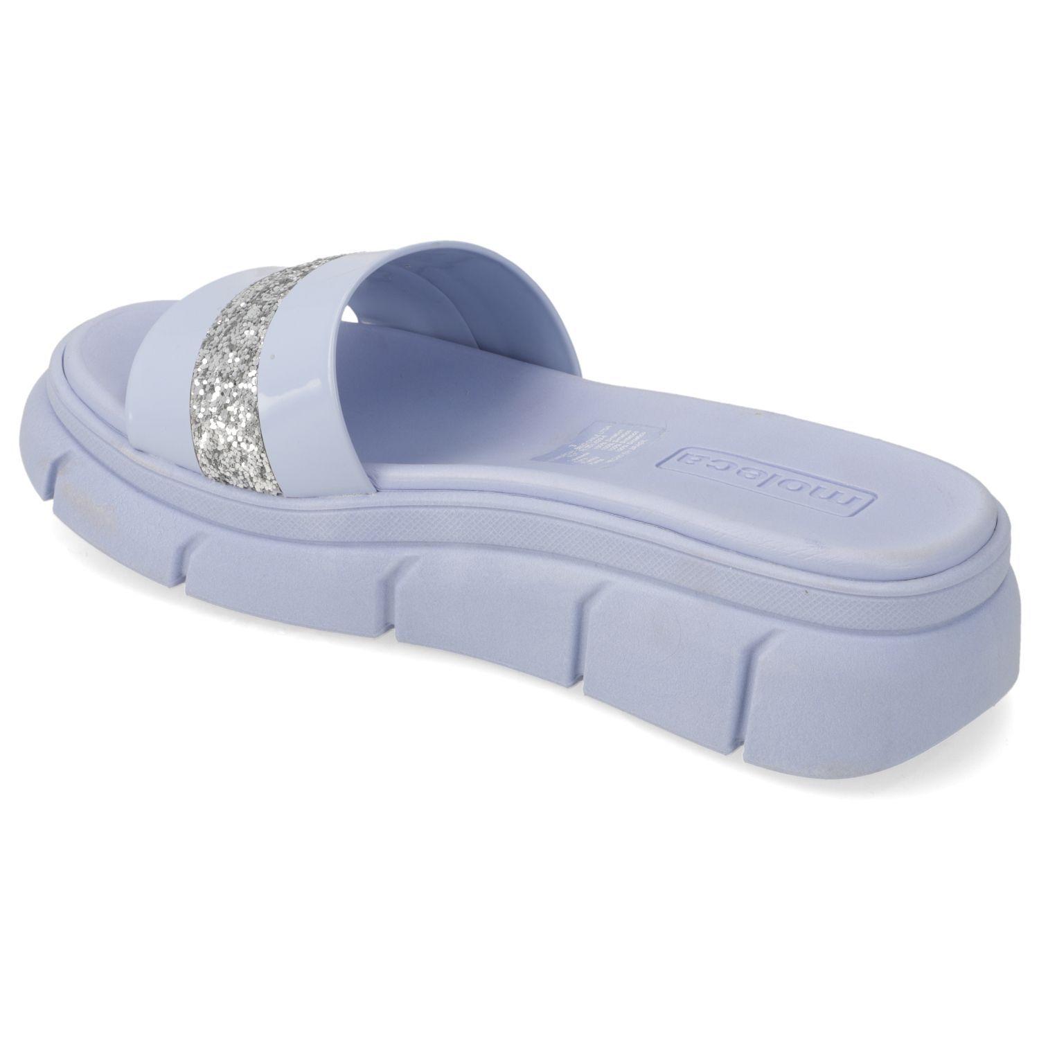 Sandalia Plana Moleca Azul 13431-3