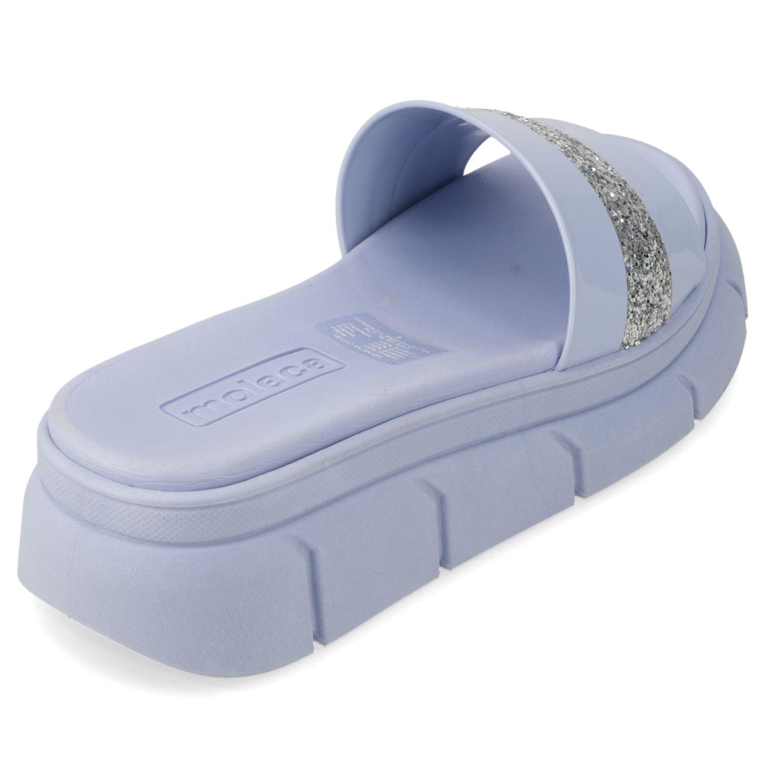 Sandalia Plana Moleca Azul 13431-4