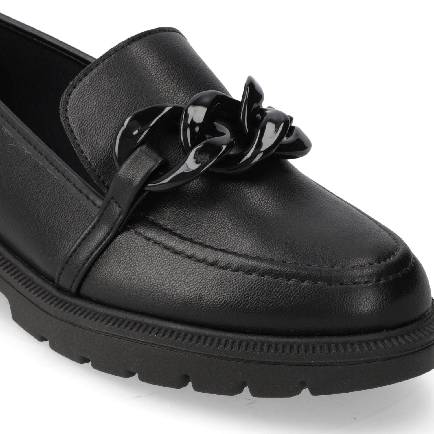 Mocasin Beira Rio Negro Efecto Cuero  Negro/Negro Napa Turim-4