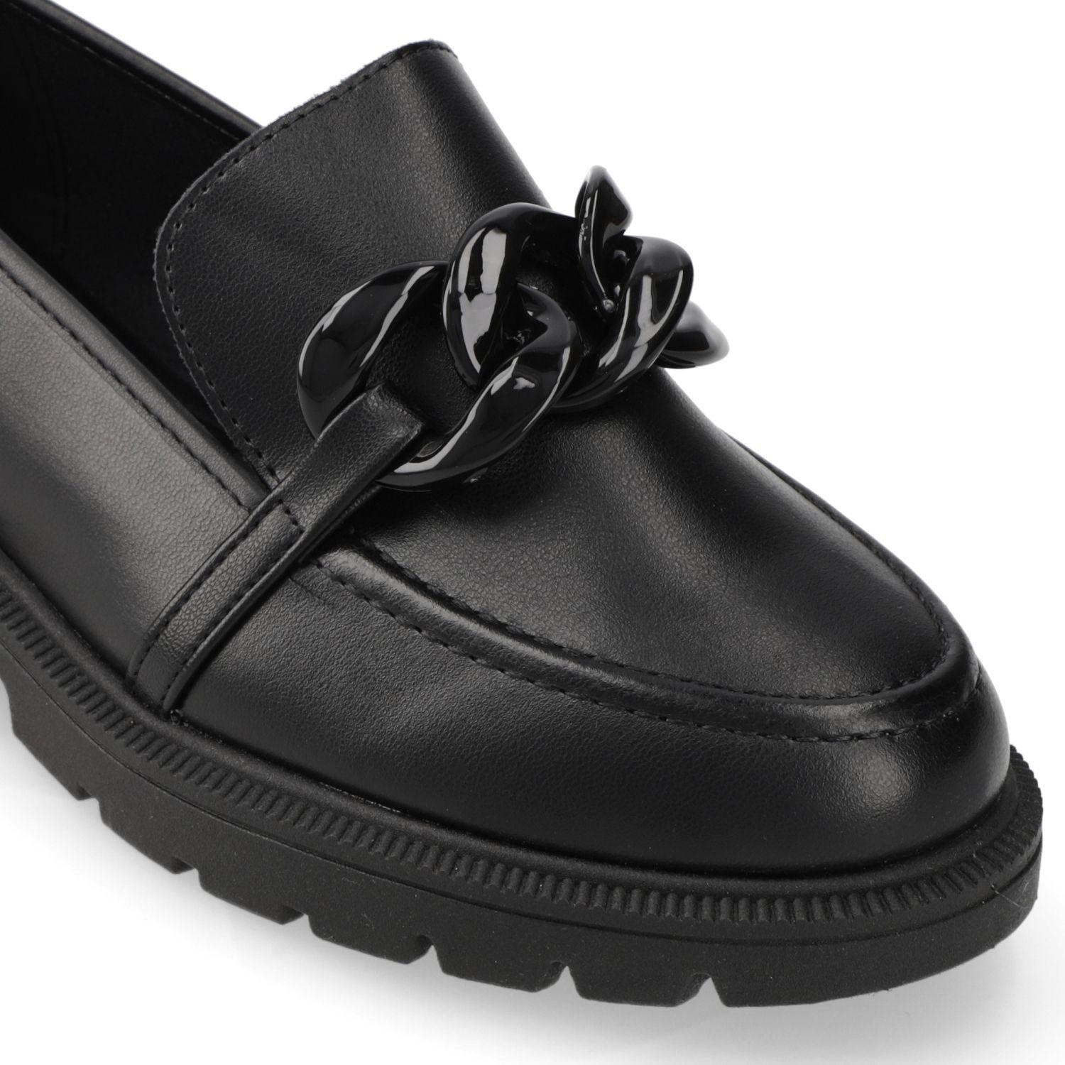 Mocasin Beira Rio Negro Efecto Cuero  Negro/Negro Napa Turim-5