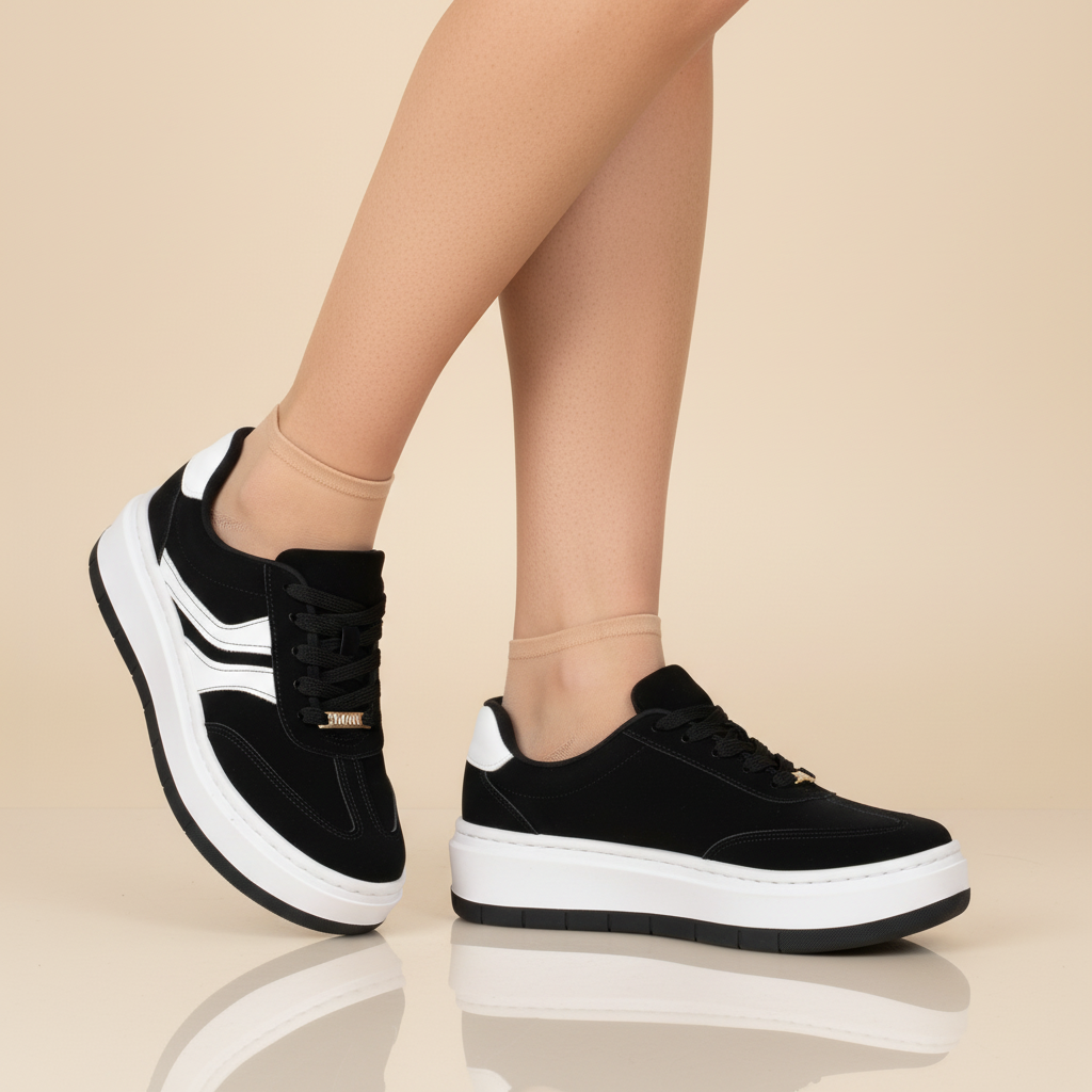 Zapatilla Casual Negro Vizzano-6