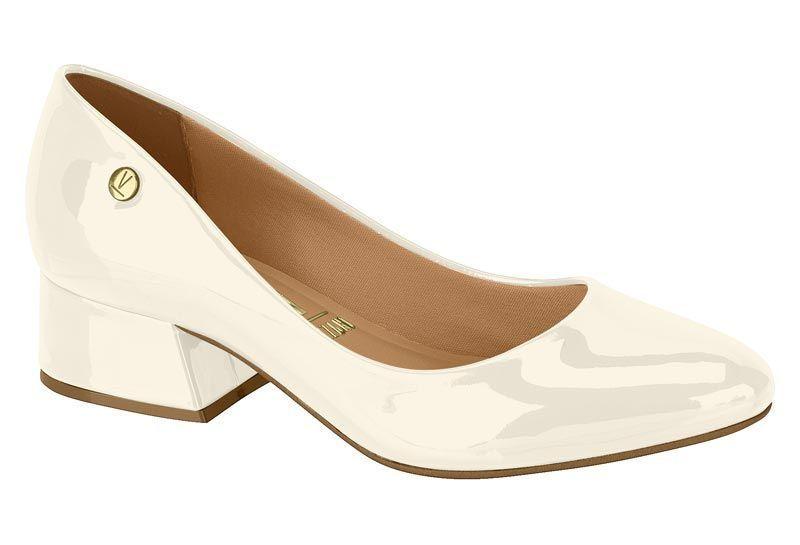 Zapato Mujer Taco Cuadrado Charol Blanco 1346-100- Vizzano-0