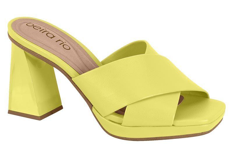 Sandalia Taco Beira Rio Amarillo 11506-0