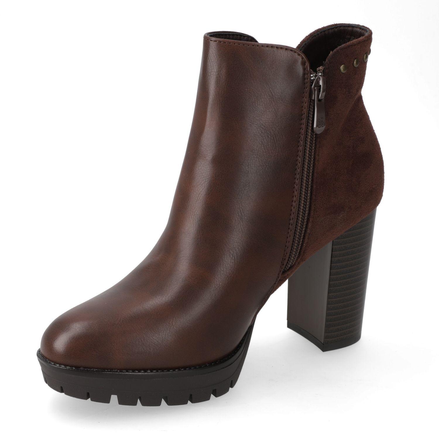 Botin Bombay Mujer New Walk Café Taco 9,5 cm-2