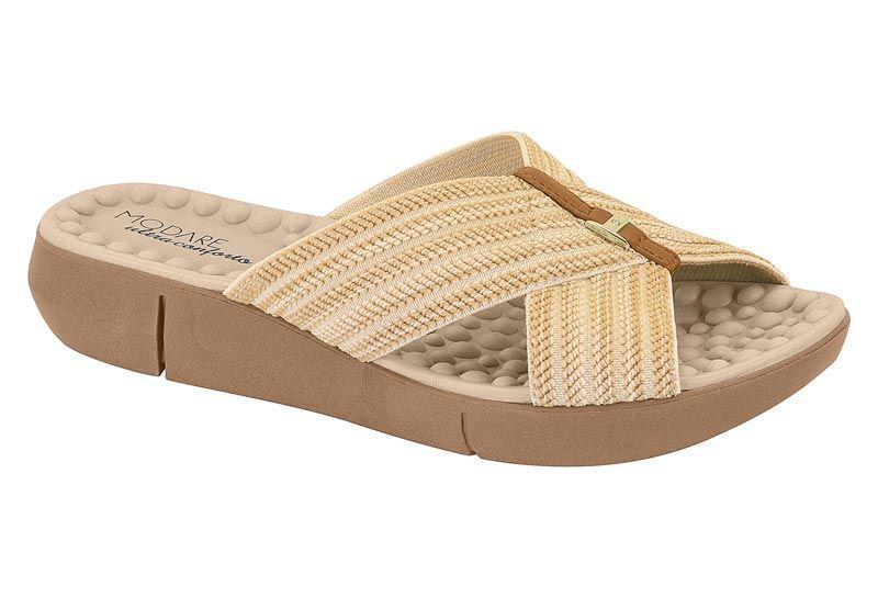 Sandalia Plana Modare Crema 15500-0