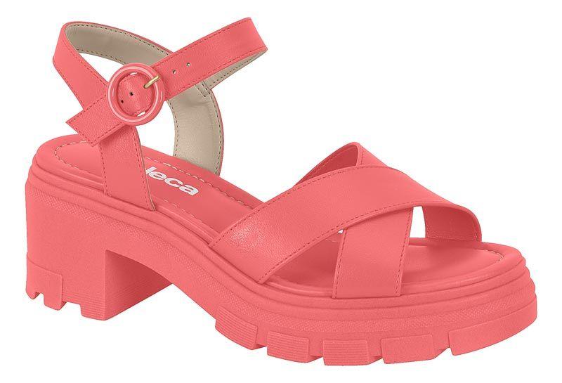 Sandalia Taco Moleca Coral 10900-0