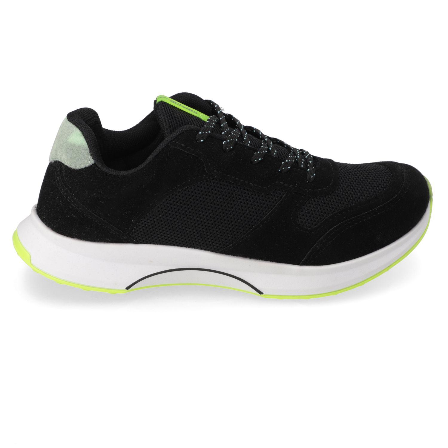 Zapatilla Deportiva Actvitta Negro Textil-1