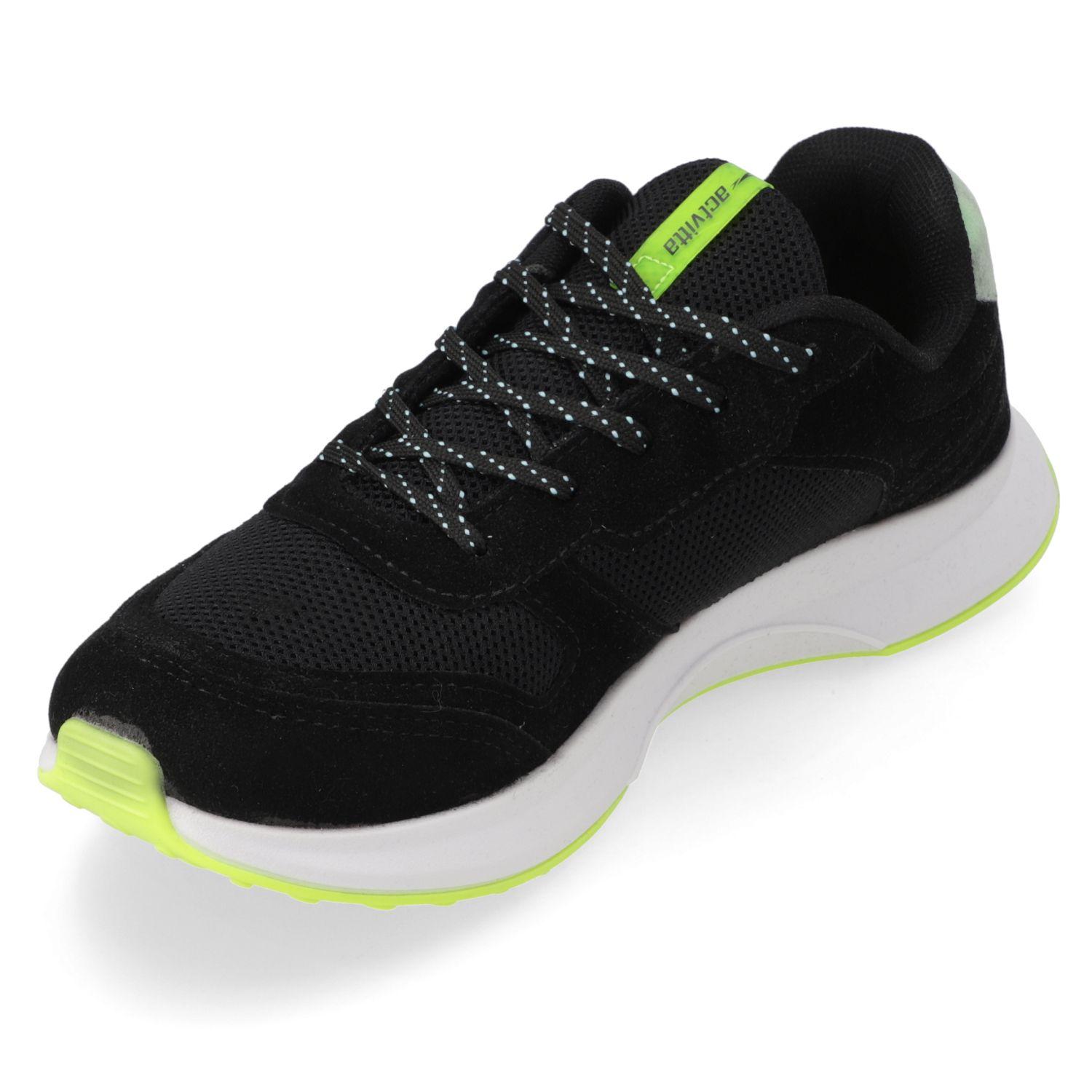 Zapatilla Deportiva Actvitta Negro Textil-2