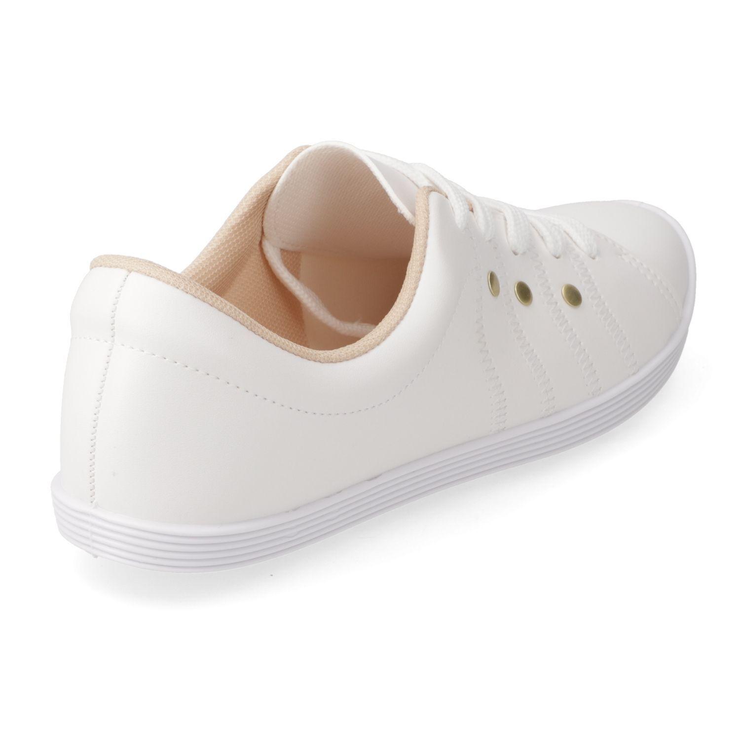 Zapatilla Casual Eco Cuero Beira Rio Blanco-1