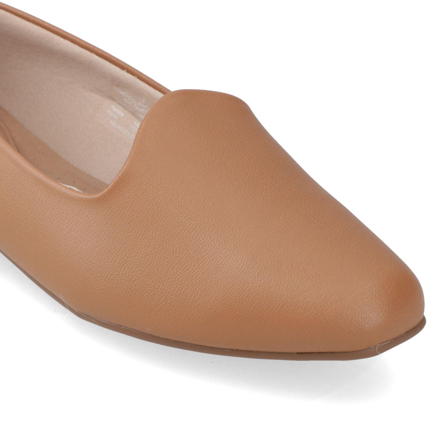 Ballerina Beira Rio Camel Efecto Cuero  Camel 1165 Napa Turim-5