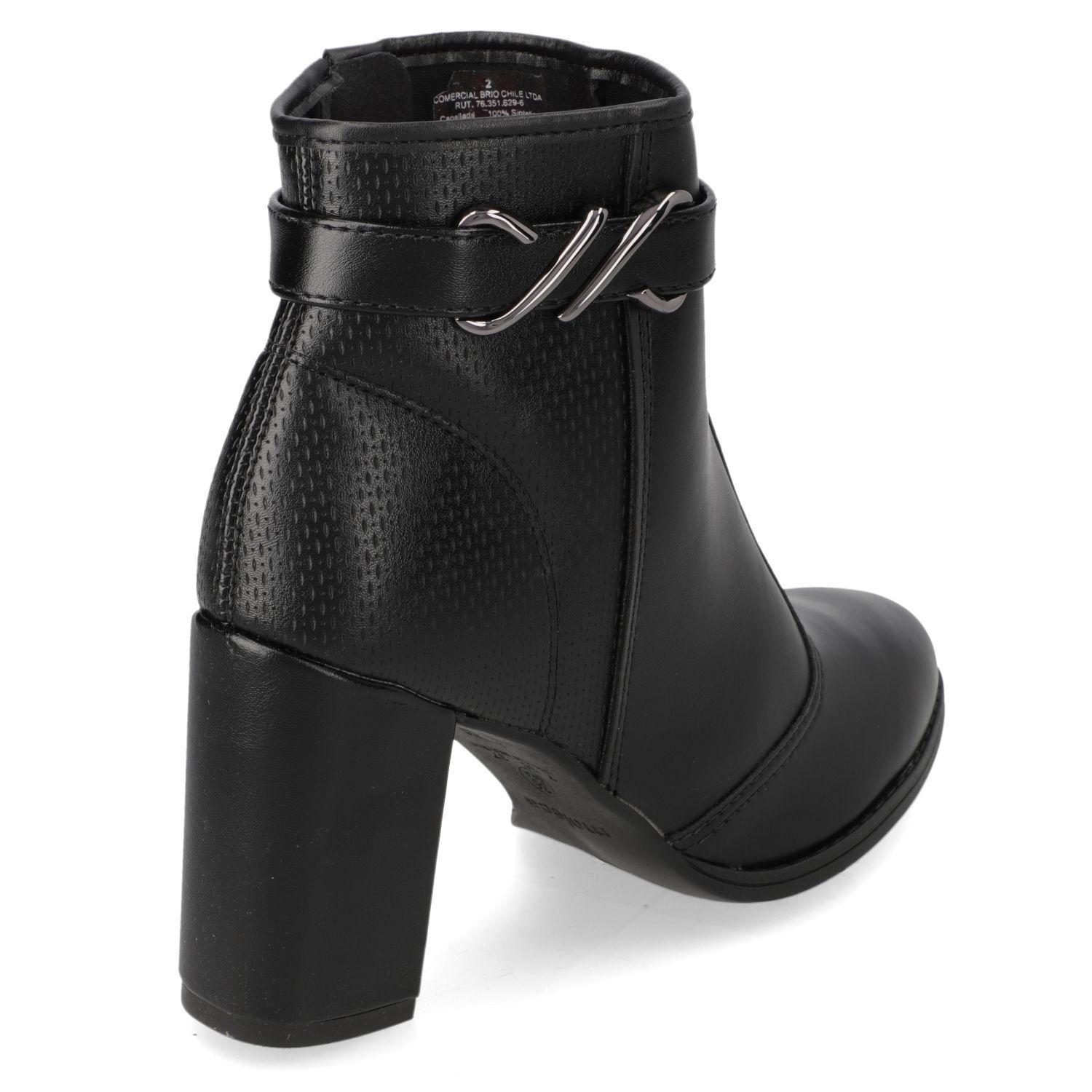 Botin Taco Moleca Negro 16514-4