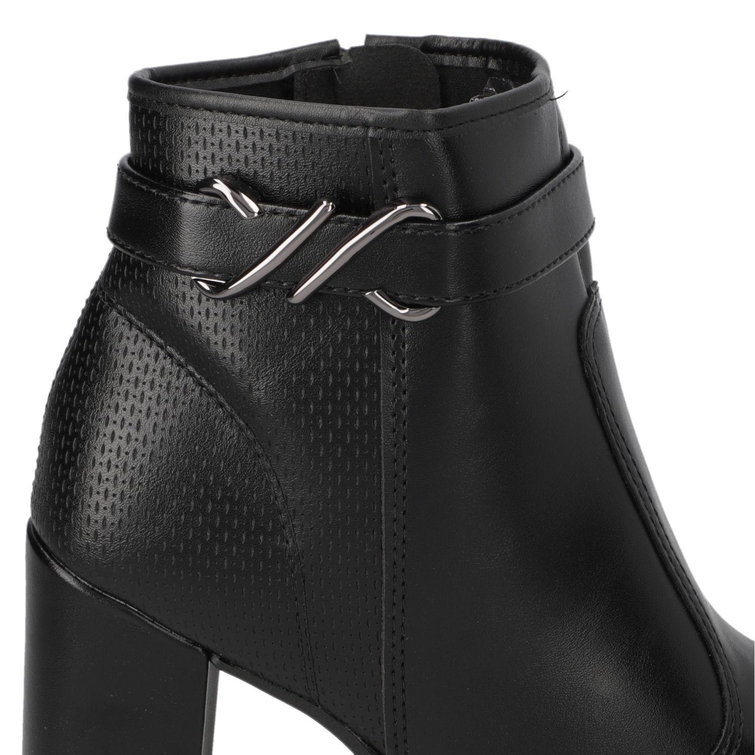 Botin Taco Moleca Negro 16514-5