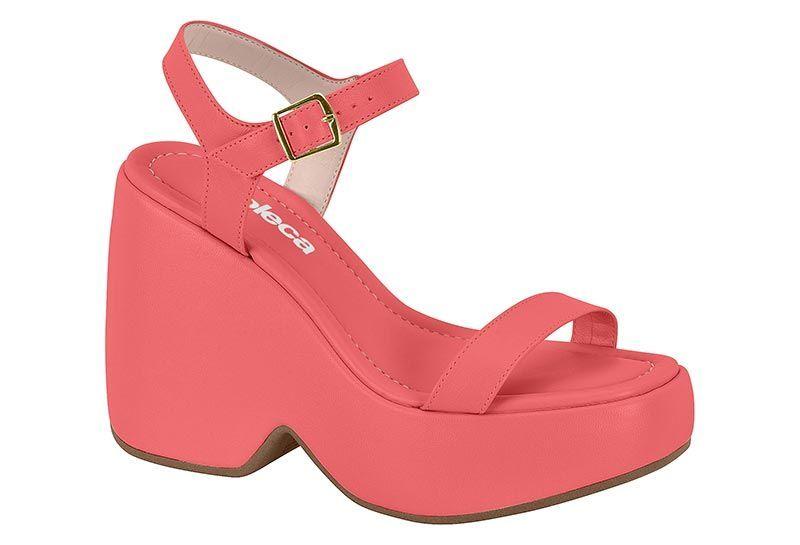 Sandalia Taco Moleca Coral 11233-0