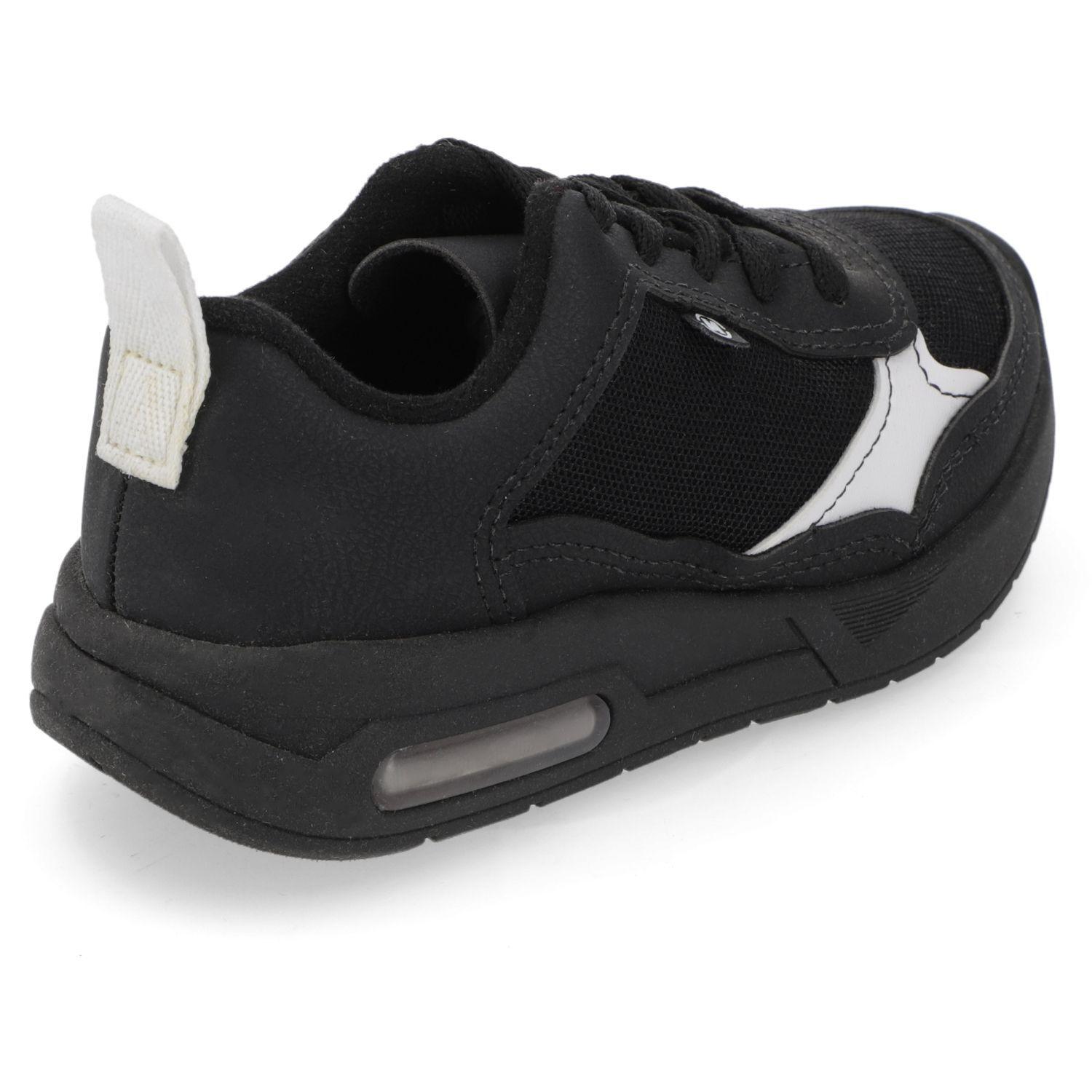 Zapatilla Urbana Niño Negra con Detalle Molekinho-4