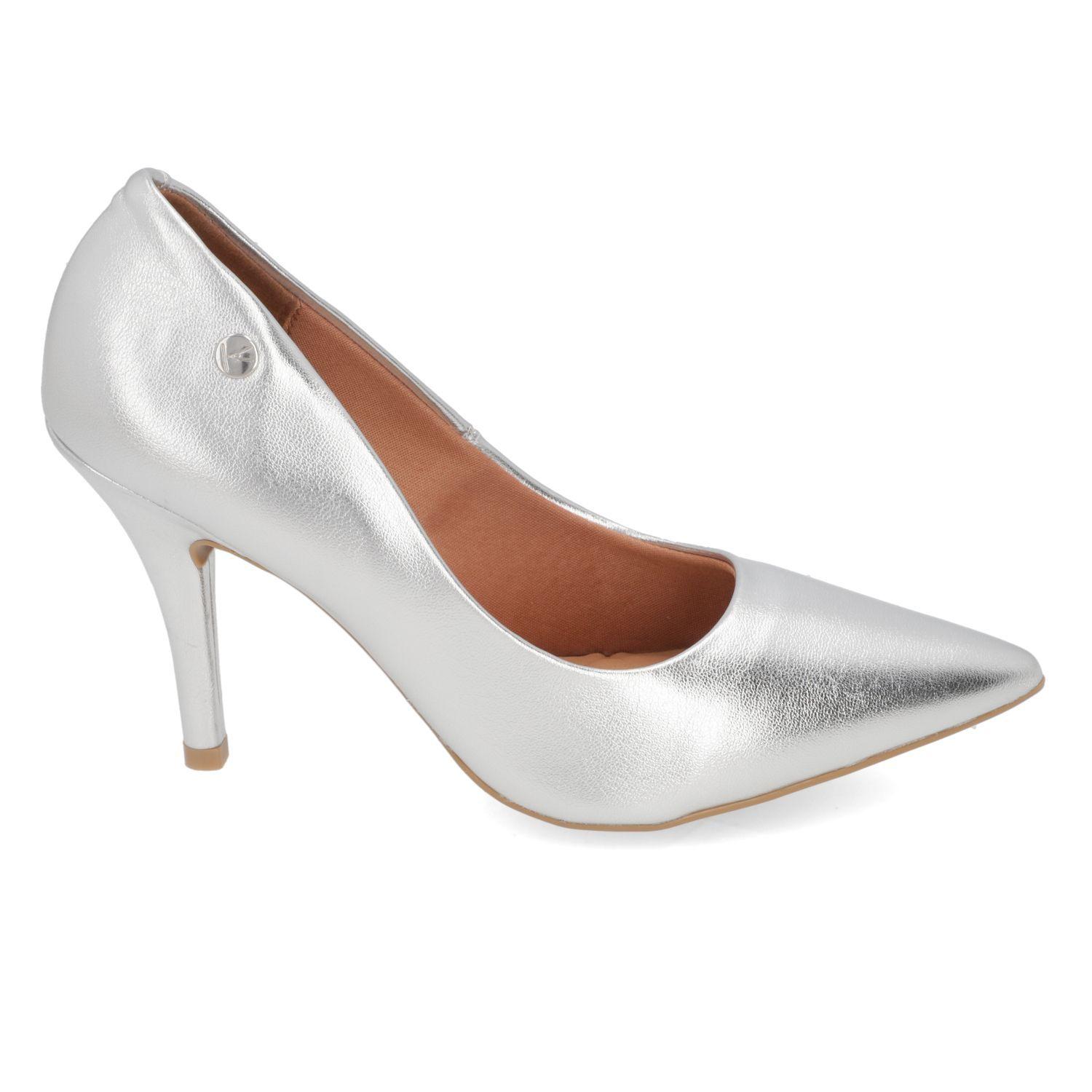 Zapato Vizzano Stiletto Mujer Taco Aguja Stiletto Plata-0