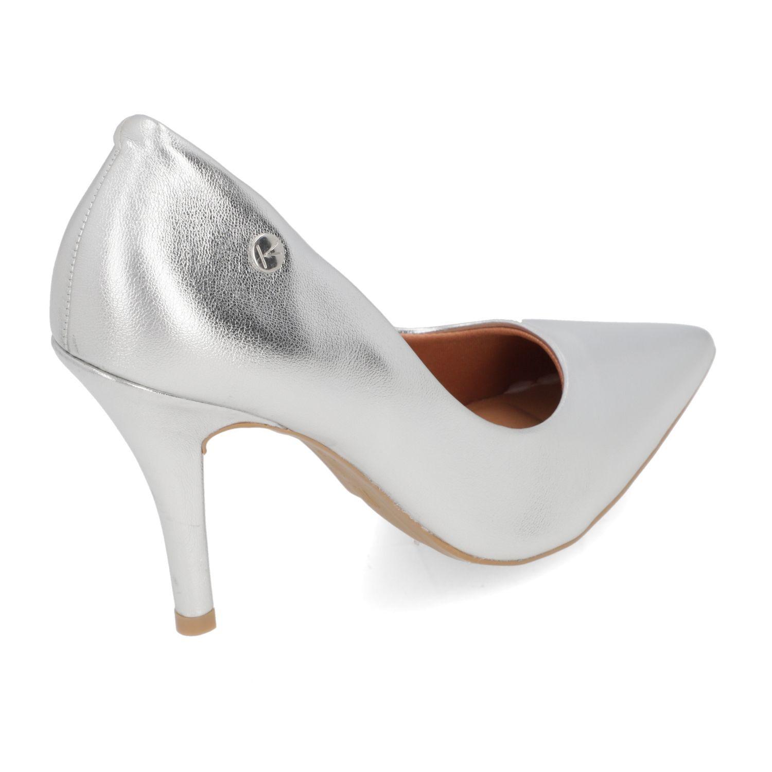Zapato Vizzano Stiletto Mujer Taco Aguja Stiletto Plata-3