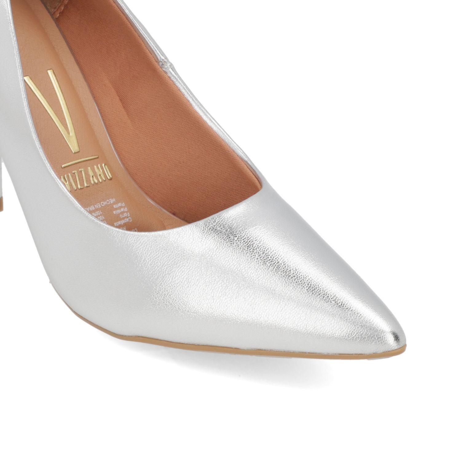 Zapato Vizzano Stiletto Mujer Taco Aguja Stiletto Plata-4