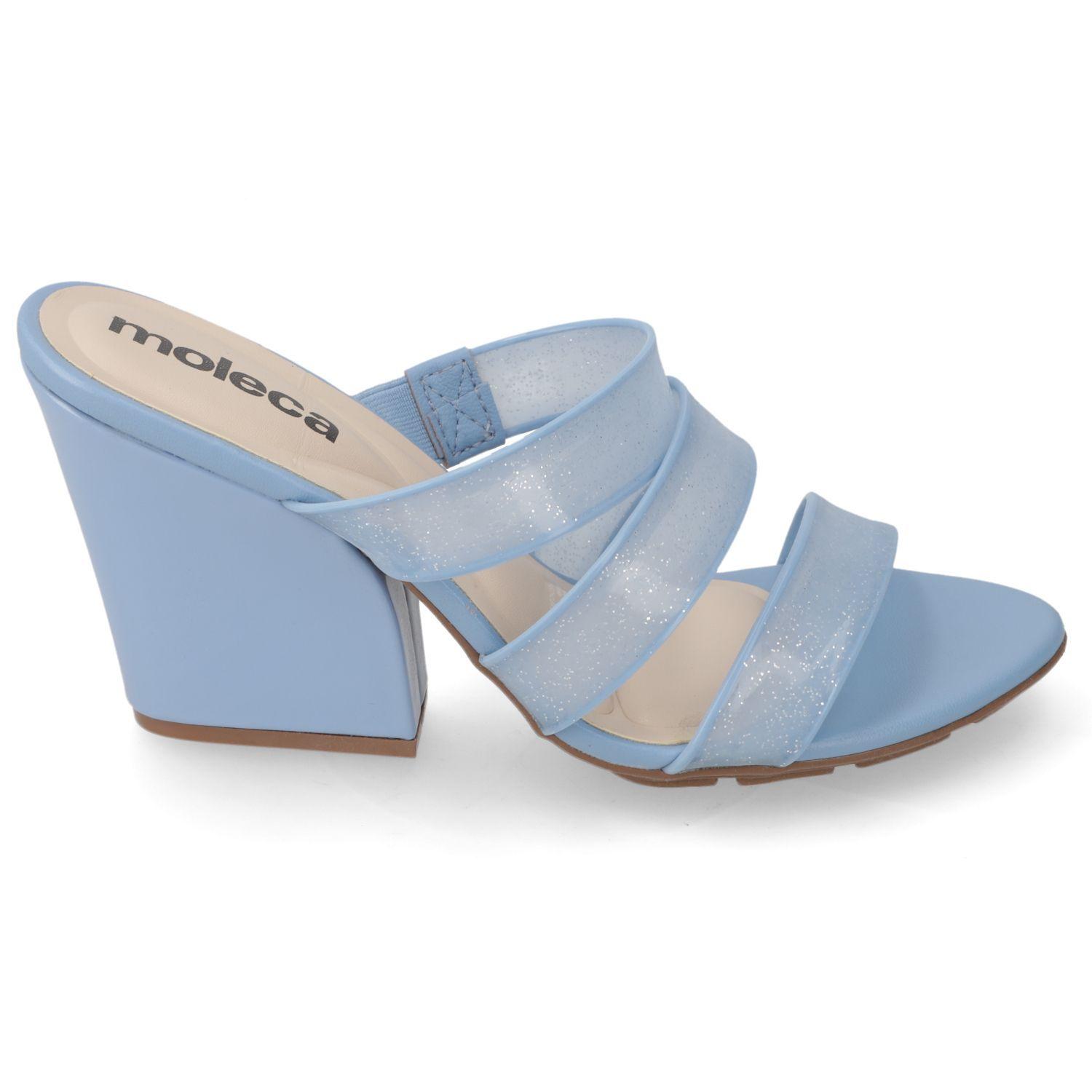 Sandalia Taco Moleca Celeste 11193-1