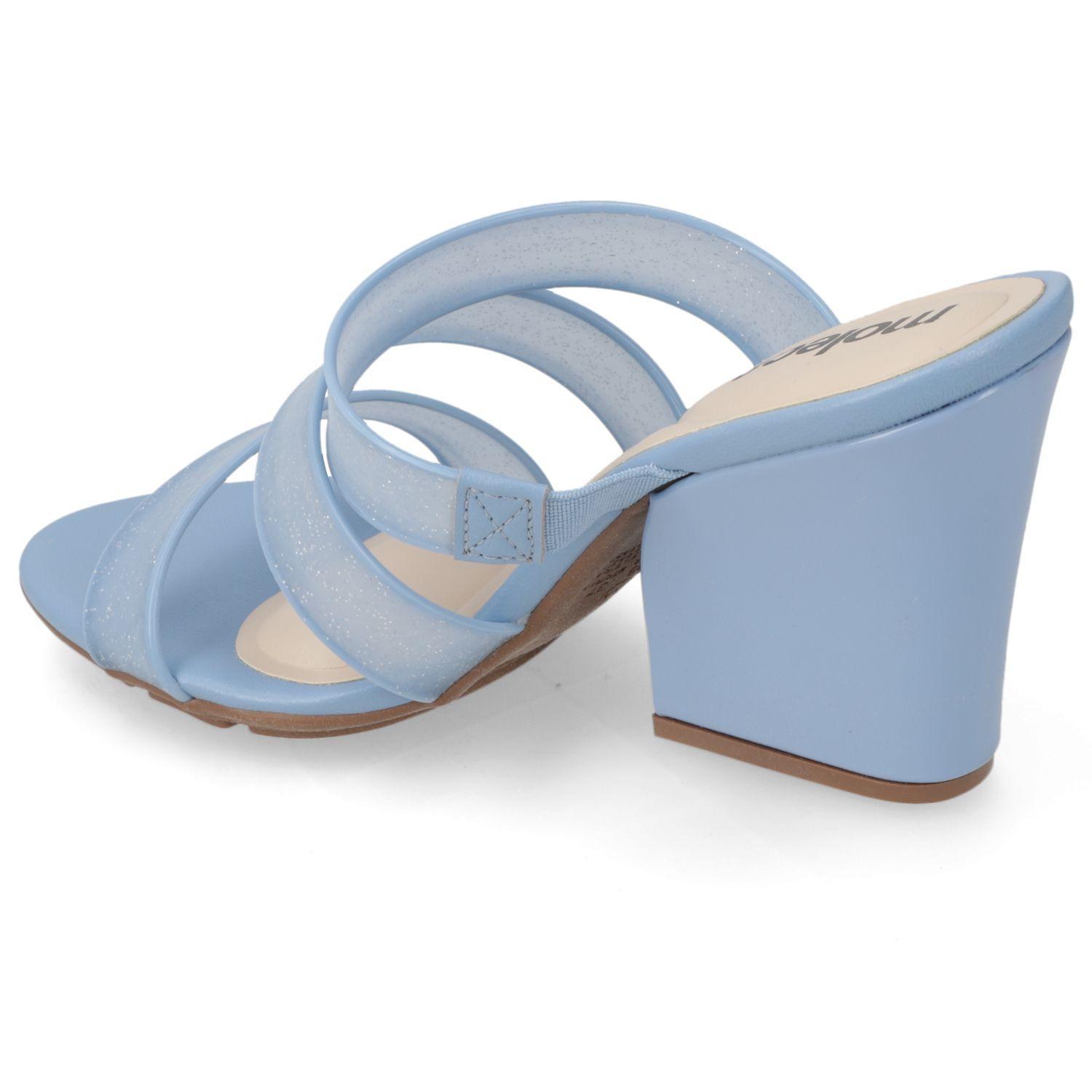 Sandalia Taco Moleca Celeste 11193-3