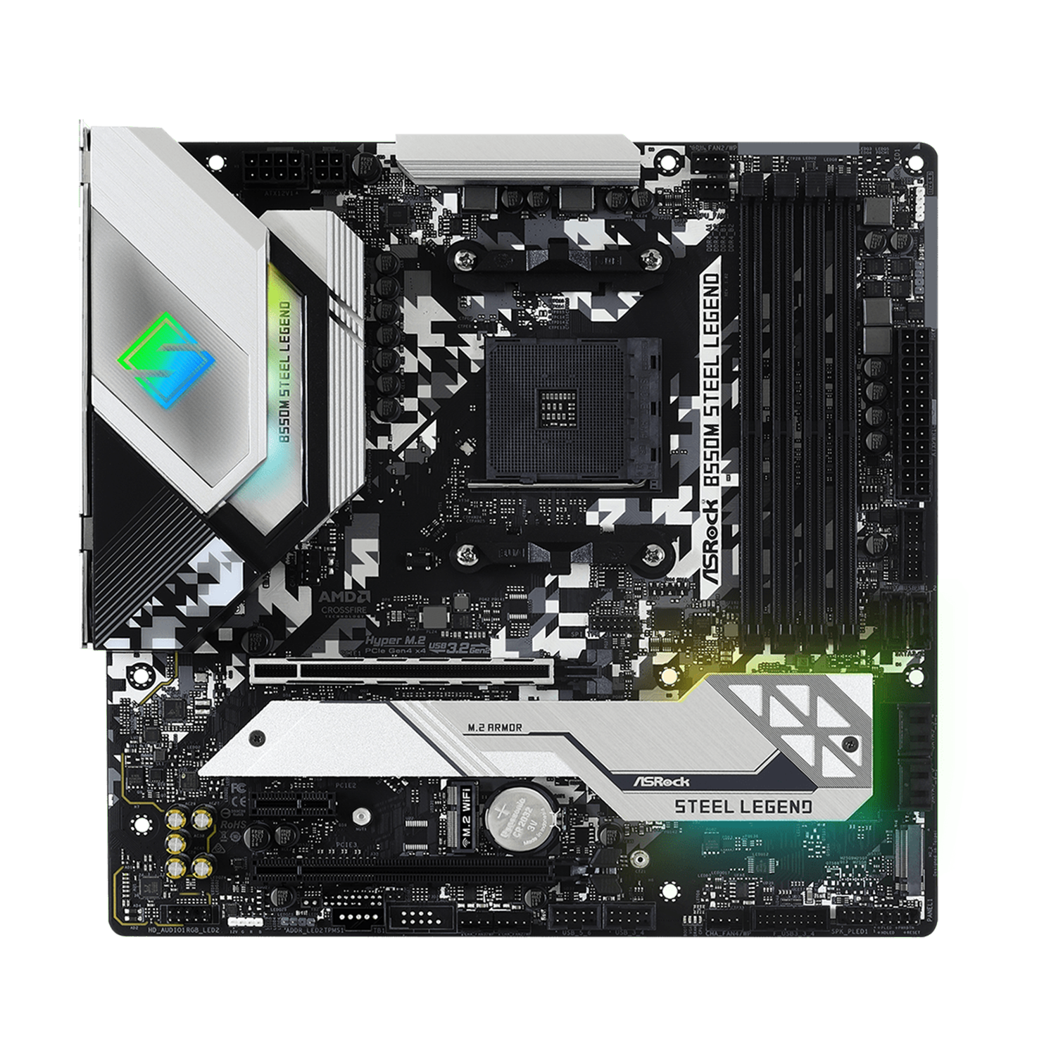 Placa Madre ASROCK B550M Steel Legend AM4 AMD-1