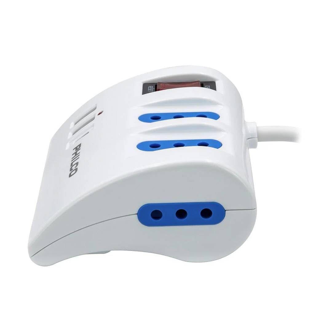 Extensión de Escritorio 3 Enchufes + 3 USB BLANCO Philco-2