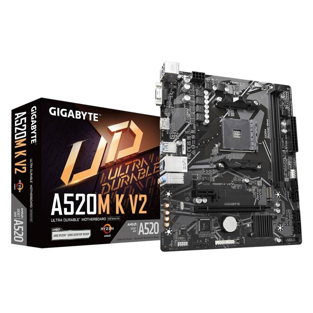 Placa Madre Gigabyte A520M-K V2 MicroATX AMD AM4-0