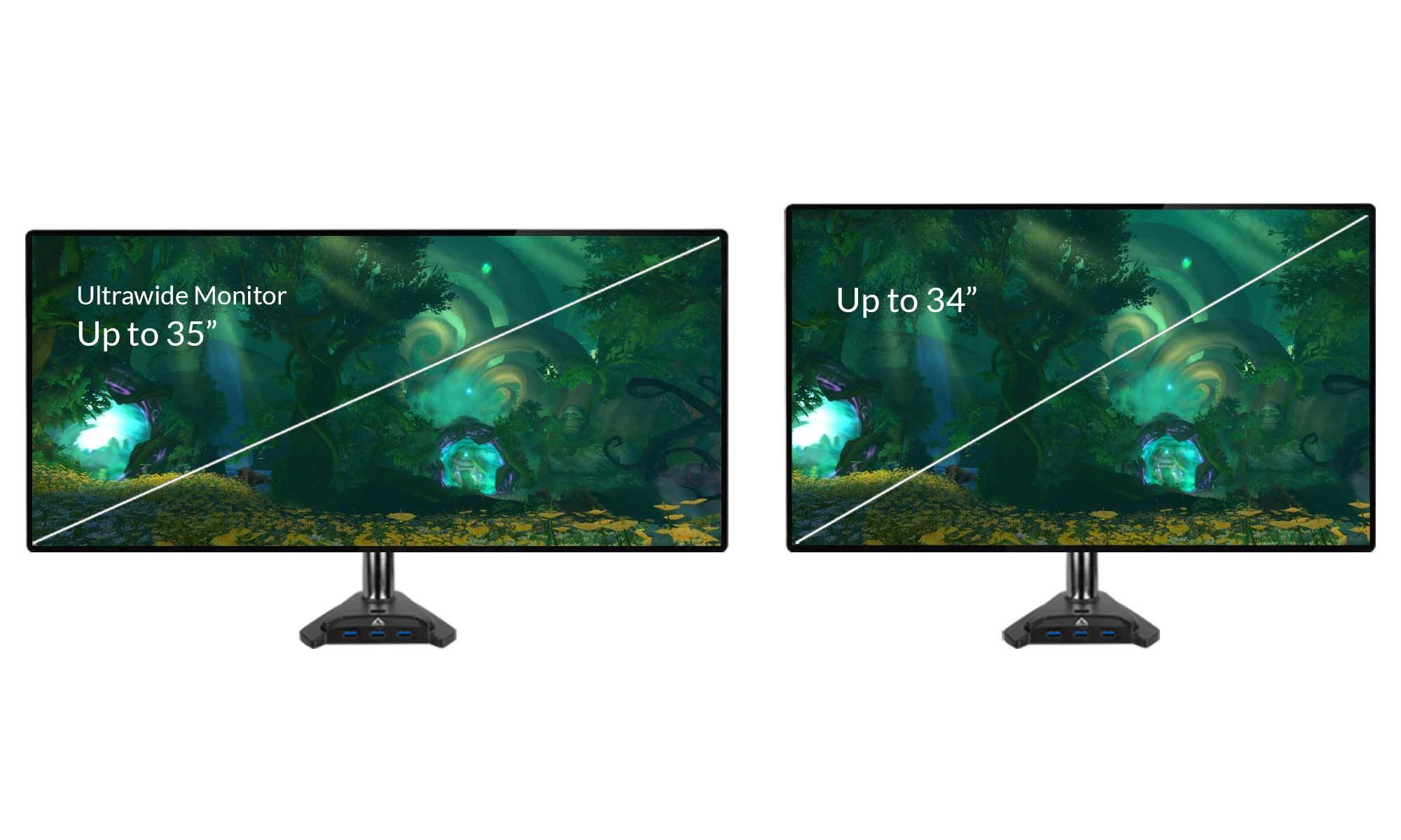 Brazo para 2 Monitores ARCTIC Z2 Pro Gen 3 c Hub USB 3.2-6