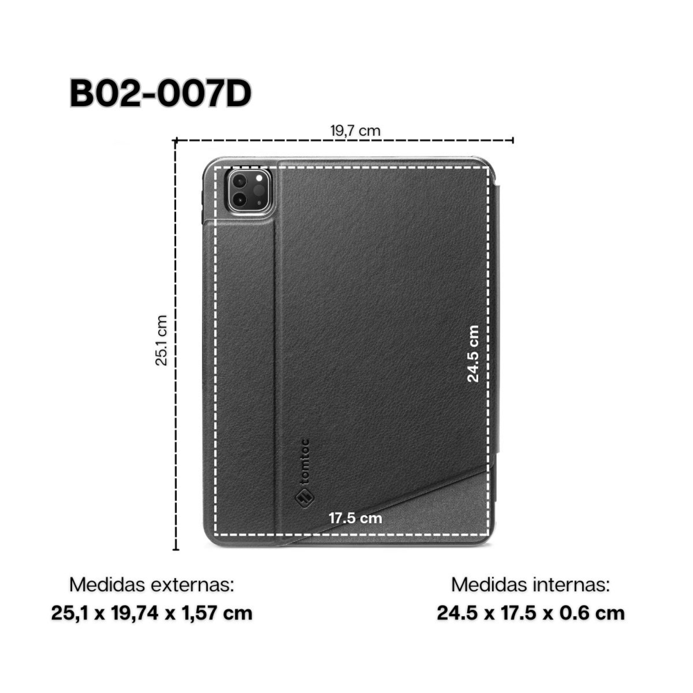 Funda Vertical Tomtoc para iPad Pro 2021 12"-6