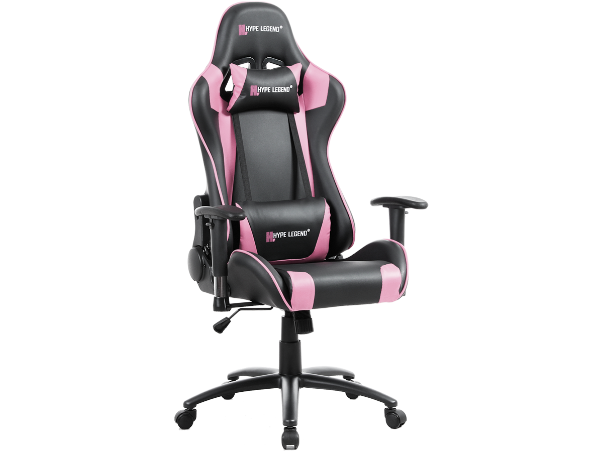 Silla Gamer Hype Legend Hero Pink Ajustable Apoyabrazos 3D-0