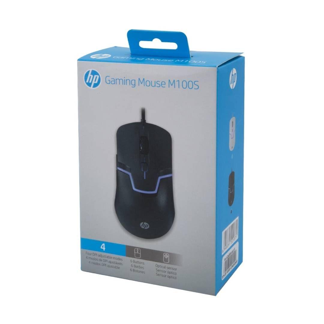 Mouse Cableado HP M100S Negro-3