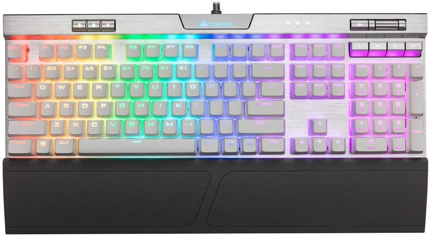 Teclado Gamer Corsair K70 RGB MK.2 SE Blanco SW Cherry MX-1