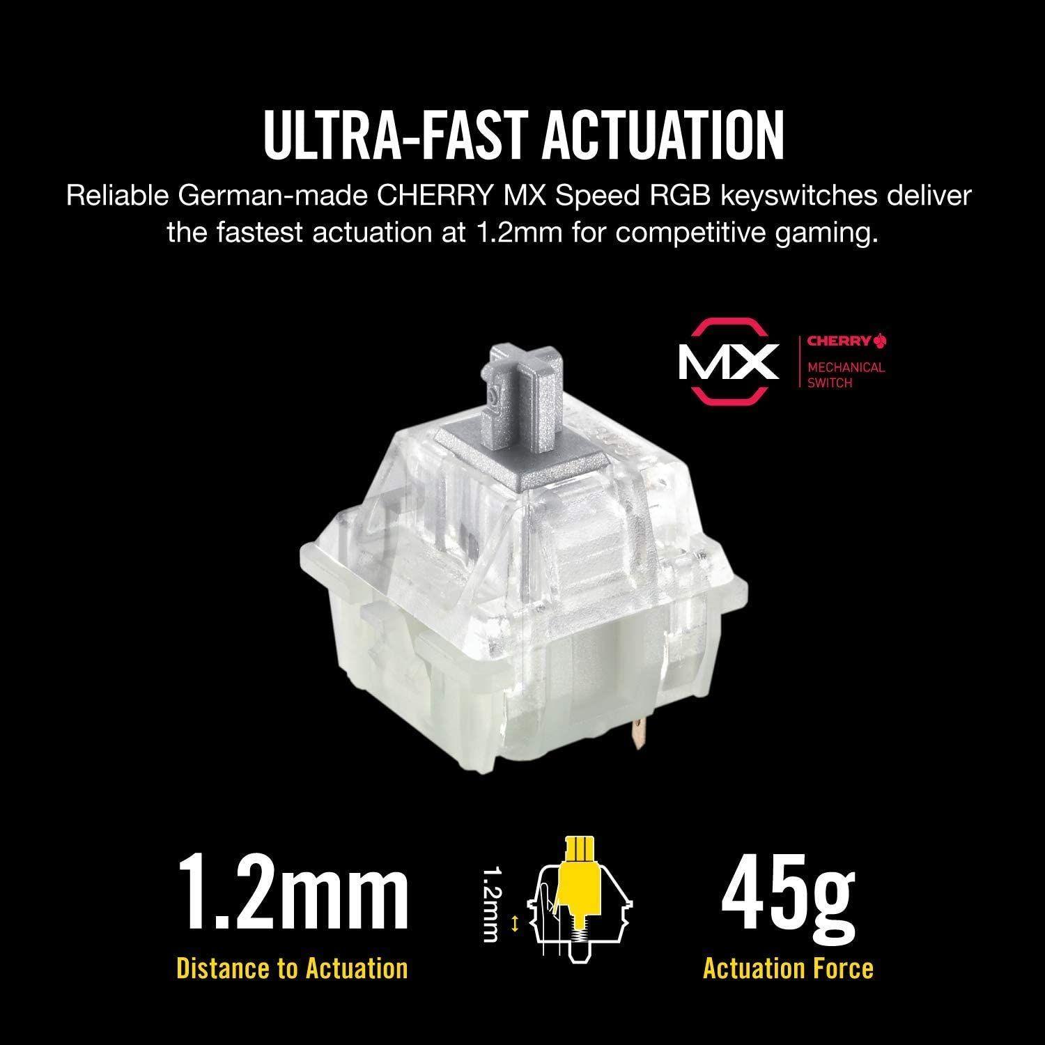 Teclado Gamer Corsair K70 RGB MK.2 SE Blanco SW Cherry MX-2